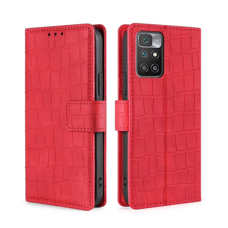 Skin Feel Crocodile Texture Magnetic Clasp Horizontal Flip PU Leather Case with Holder & Card Slots & Wallet, For Sony Xperia 5 III, For Xiaomi Redmi 10, For Xiaomi Redmi Note 10 5G, For Xiaomi Poco M3 Pro 5G, For Xiaomi Redmi Note 10 Pro 5G