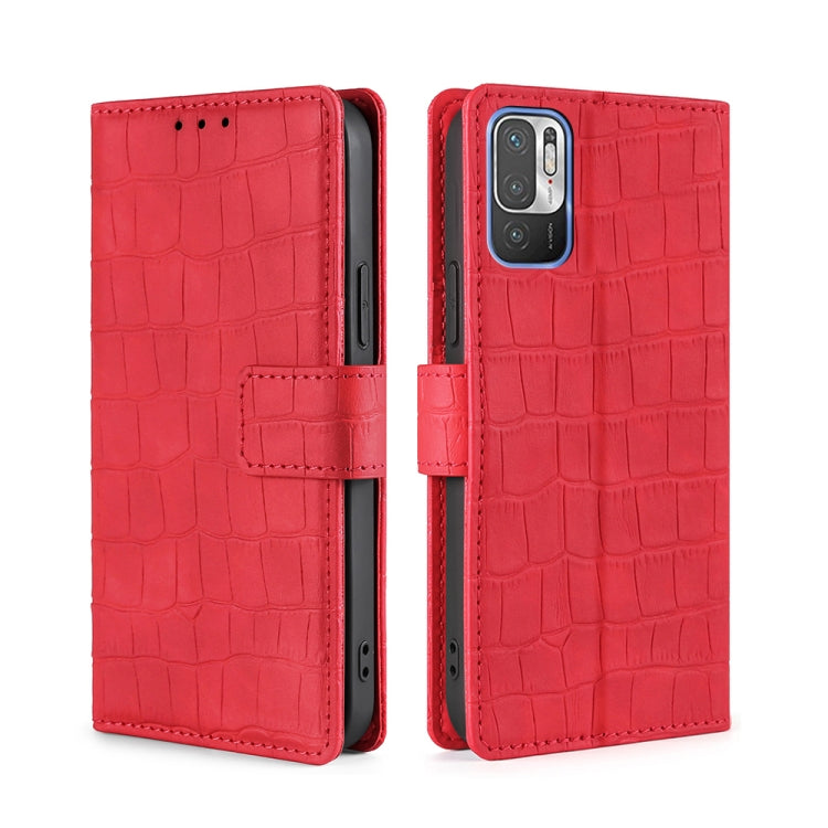 Skin Feel Crocodile Texture Magnetic Clasp Horizontal Flip PU Leather Case with Holder & Card Slots & Wallet, For Sony Xperia 5 III, For Xiaomi Redmi 10, For Xiaomi Redmi Note 10 5G, For Xiaomi Poco M3 Pro 5G, For Xiaomi Redmi Note 10 Pro 5G