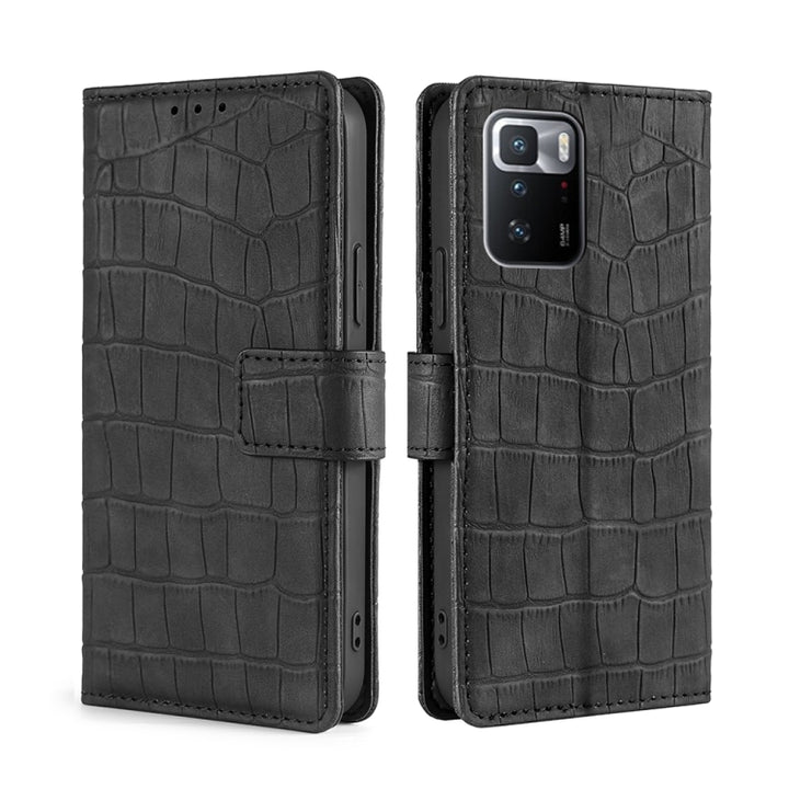 Skin Feel Crocodile Texture Magnetic Clasp Horizontal Flip PU Leather Case with Holder & Card Slots & Wallet, For Sony Xperia 5 III, For Xiaomi Redmi 10, For Xiaomi Redmi Note 10 5G, For Xiaomi Poco M3 Pro 5G, For Xiaomi Redmi Note 10 Pro 5G