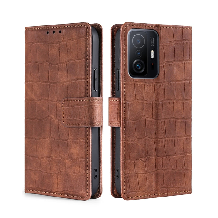 Skin Feel Crocodile Texture Magnetic Clasp Horizontal Flip PU Leather Case with Holder & Card Slots & Wallet, For Sony Xperia 5 III, For Xiaomi Redmi 10, For Xiaomi Redmi Note 10 5G, For Xiaomi Poco M3 Pro 5G, For Xiaomi Redmi Note 10 Pro 5G