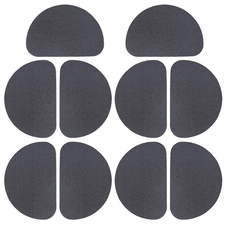 10 PCS 020 Wear-resistant Non-slip Rubber Shoe Bottom Sticker Pads High Heels Forefoot Anti-skid Pad