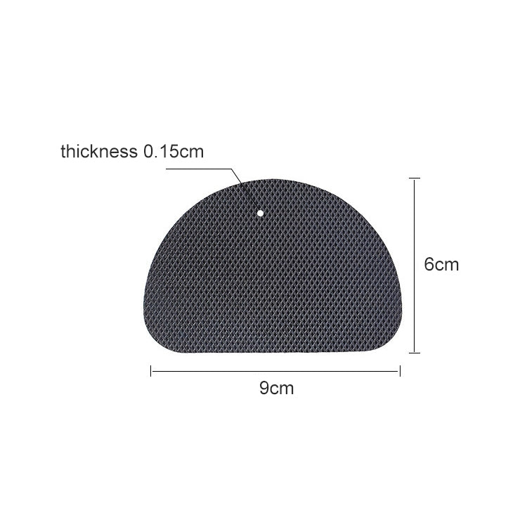 10 PCS 020 Wear-resistant Non-slip Rubber Shoe Bottom Sticker Pads High Heels Forefoot Anti-skid Pad