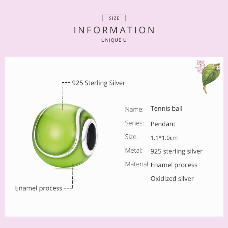 S925 Sterling Silver Green Tennis Beads DIY Bracelet Necklace Accessories, Green Tennis