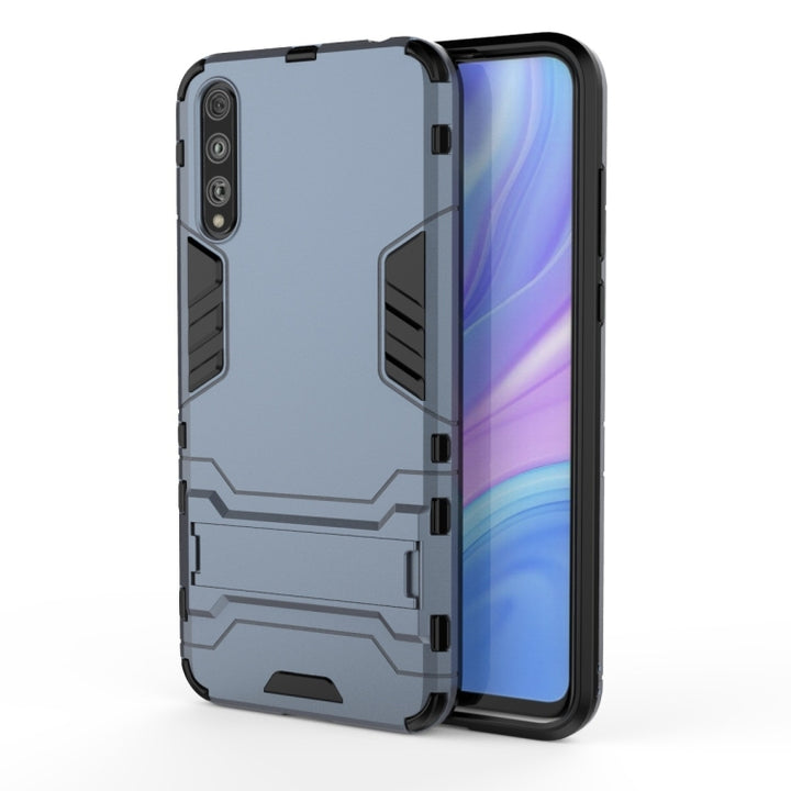 Shockproof PC + TPU Protective Case with Invisible Holder, For Huawei Enjoy 10S, For Huawei Honor 20 Lite