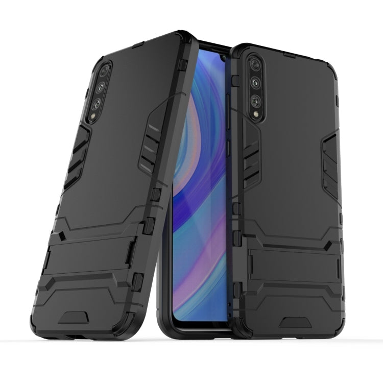 Shockproof PC + TPU Protective Case with Invisible Holder, For Huawei Enjoy 10S, For Huawei Honor 20 Lite