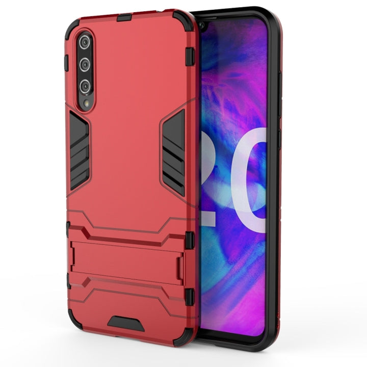 Shockproof PC + TPU Protective Case with Invisible Holder, For Huawei Enjoy 10S, For Huawei Honor 20 Lite