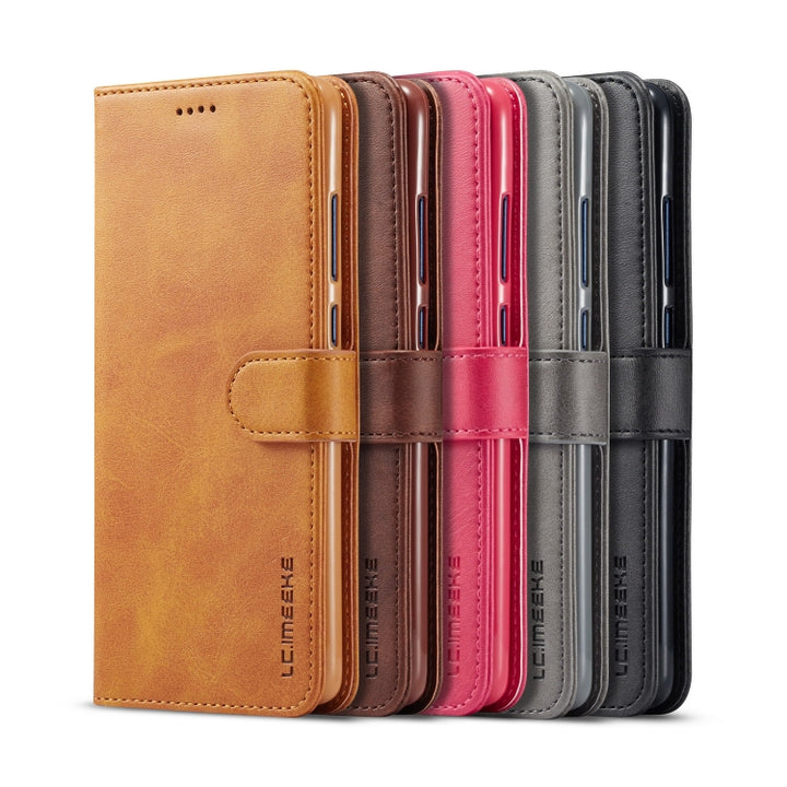 LC.IMEEKE Calf Texture Horizontal Flip Leather Case, with Holder & Card Slots & Wallet, For Huawei Mate 20, For Huawei Mate 20 Pro, For Huawei Mate 10 Lite / Maimang 6, For Huawei Mate 20 Lite / Maimang 7, For Huawei P10 Lite