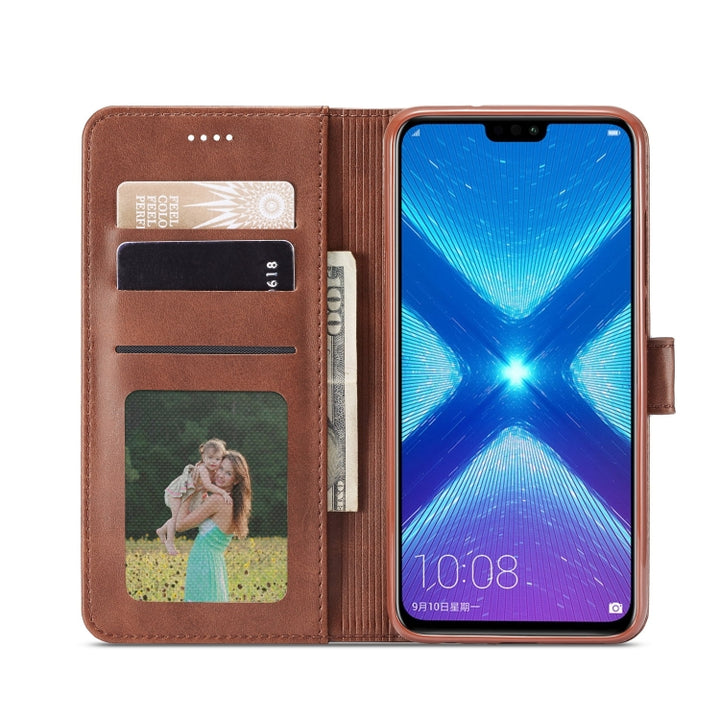 LC.IMEEKE Calf Texture Horizontal Flip Leather Case, with Holder & Card Slots & Wallet, For Huawei Y9 (2019)