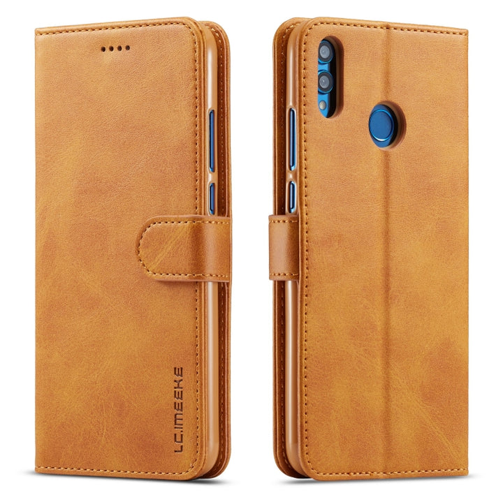 LC.IMEEKE Calf Texture Horizontal Flip Leather Case, with Holder & Card Slots & Wallet, For Huawei Y9 (2019)