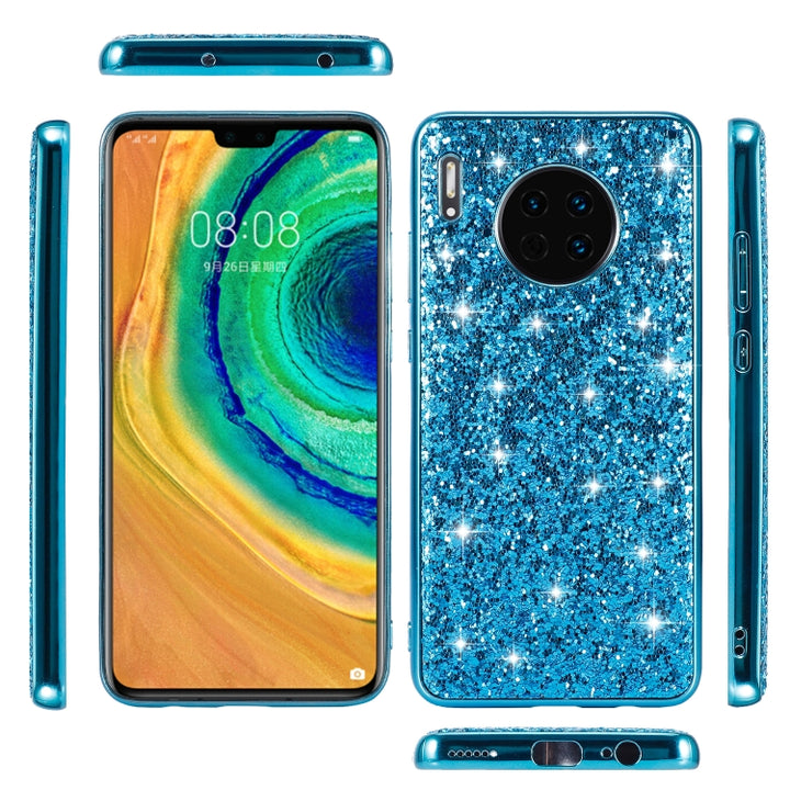 Glittery Powder Shockproof TPU Case, For Huawei Mate 30, For Huawei Mate 30 Pro, For Xiaomi Redmi Note 8, For Xiaomi Redmi Note 8 Pro, For Huawei Y6 Prime