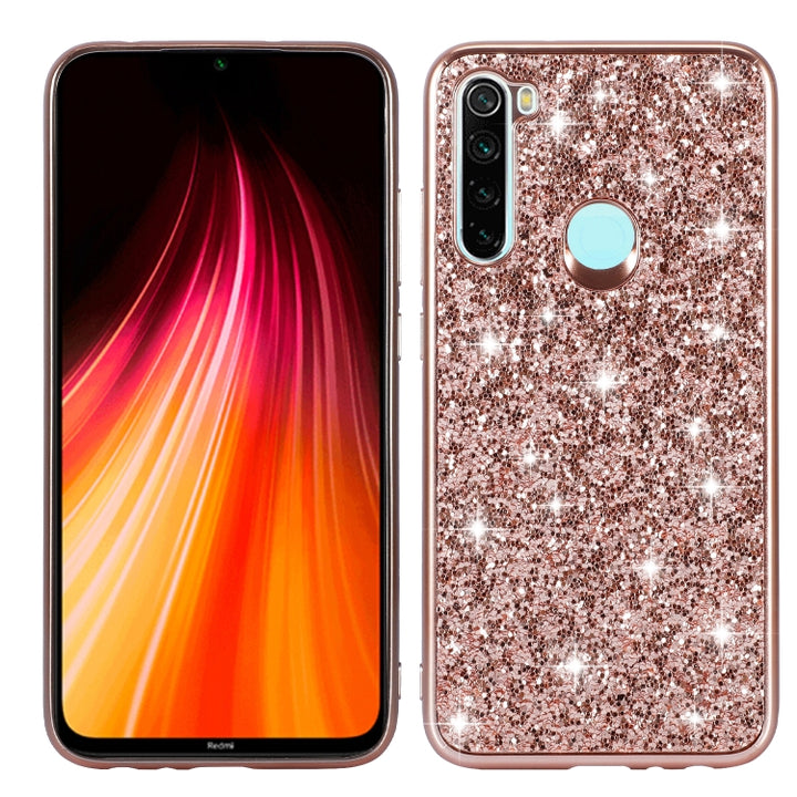 Glittery Powder Shockproof TPU Case, For Huawei Mate 30, For Huawei Mate 30 Pro, For Xiaomi Redmi Note 8, For Xiaomi Redmi Note 8 Pro, For Huawei Y6 Prime