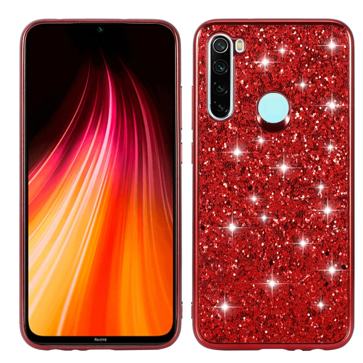 Glittery Powder Shockproof TPU Case, For Huawei Mate 30, For Huawei Mate 30 Pro, For Xiaomi Redmi Note 8, For Xiaomi Redmi Note 8 Pro, For Huawei Y6 Prime