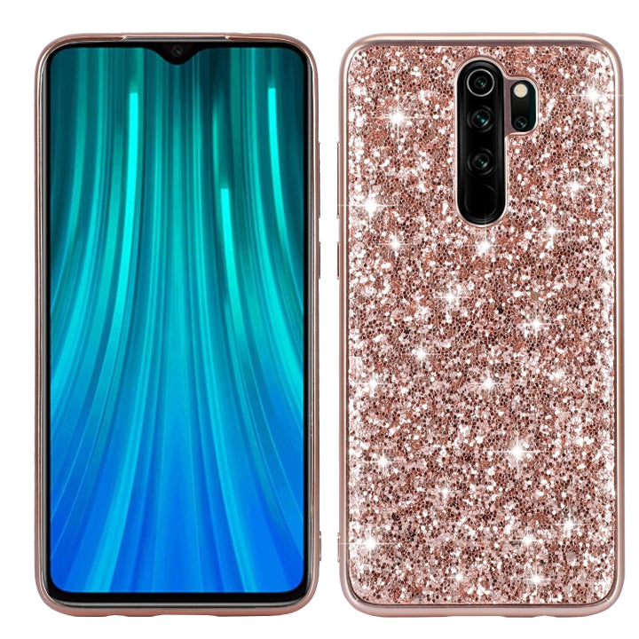 Glittery Powder Shockproof TPU Case, For Huawei Mate 30, For Huawei Mate 30 Pro, For Xiaomi Redmi Note 8, For Xiaomi Redmi Note 8 Pro, For Huawei Y6 Prime