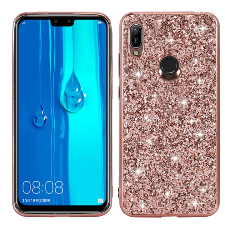 Glittery Powder Shockproof TPU Case, For Huawei Mate 30, For Huawei Mate 30 Pro, For Xiaomi Redmi Note 8, For Xiaomi Redmi Note 8 Pro, For Huawei Y6 Prime