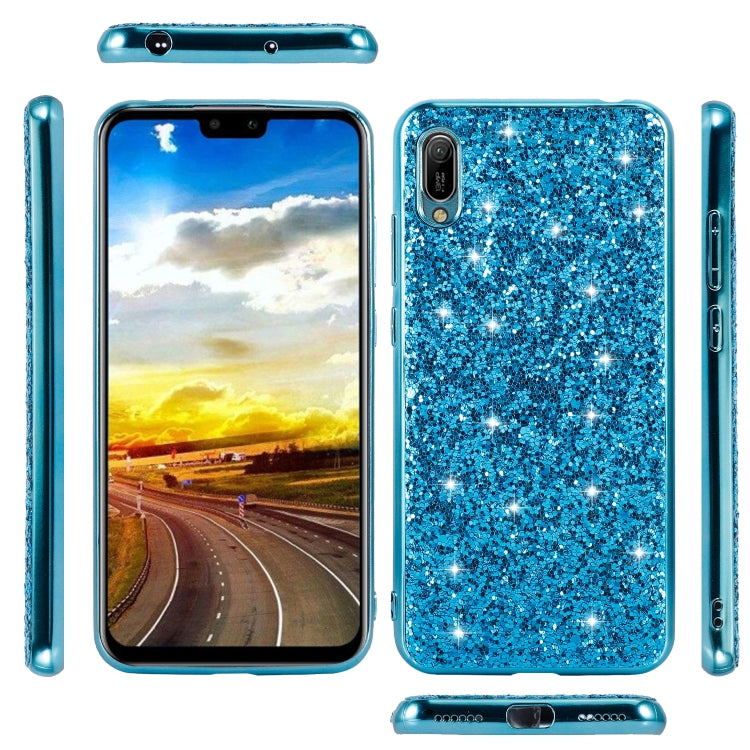 Glittery Powder Shockproof TPU Case, For Huawei Y6 Pro / Enjoy 9e, For Galaxy A10S, For Galaxy A20S