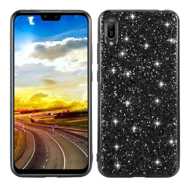 Glittery Powder Shockproof TPU Case, For Huawei Y6 Pro / Enjoy 9e, For Galaxy A10S, For Galaxy A20S