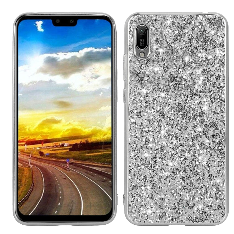 Glittery Powder Shockproof TPU Case, For Huawei Y6 Pro / Enjoy 9e, For Galaxy A10S, For Galaxy A20S