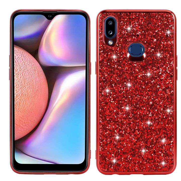 Glittery Powder Shockproof TPU Case, For Huawei Y6 Pro / Enjoy 9e, For Galaxy A10S, For Galaxy A20S