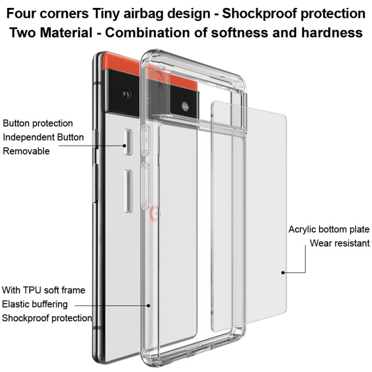 IMAK UX-9 Series Transparent Shockproof Acrylic + TPU Phone Protective Case, For Google Pixel 6, For Google Pixel 6 Pro, For Samsung Galaxy Z Flip3 5G, For Samsung Galaxy Z Fold3 5G