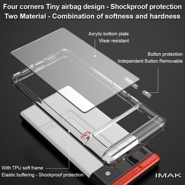 IMAK UX-9 Series Transparent Shockproof Acrylic + TPU Phone Protective Case, For Google Pixel 6, For Google Pixel 6 Pro, For Samsung Galaxy Z Flip3 5G, For Samsung Galaxy Z Fold3 5G