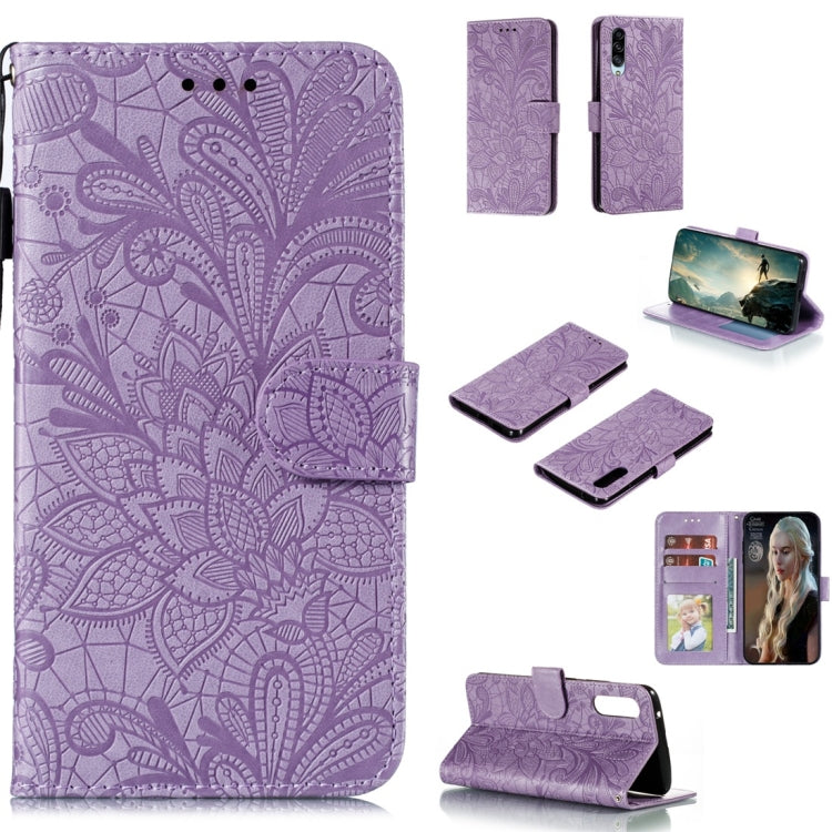 Lace Flower Horizontal Flip Leather Case with Holder & Card Slots & Wallet & Photo Frame, For Galaxy A90 5G, For Xiaomi Mi 9 Pro