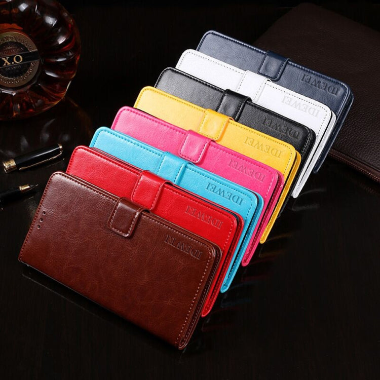 idewei Crazy Horse Texture Horizontal Flip Leather Phone Case with Holder & Card Slots & Wallet, For Xiaomi Redmi Note 11, For Xiaomi Redmi Note 11 Pro, For Samsung Galaxy M52 5G, For ZTE Blade V30 Vita