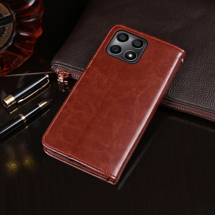 idewei Crazy Horse Texture Horizontal Flip Leather Phone Case with Holder & Card Slots & Wallet, For Huawei Honor X30i