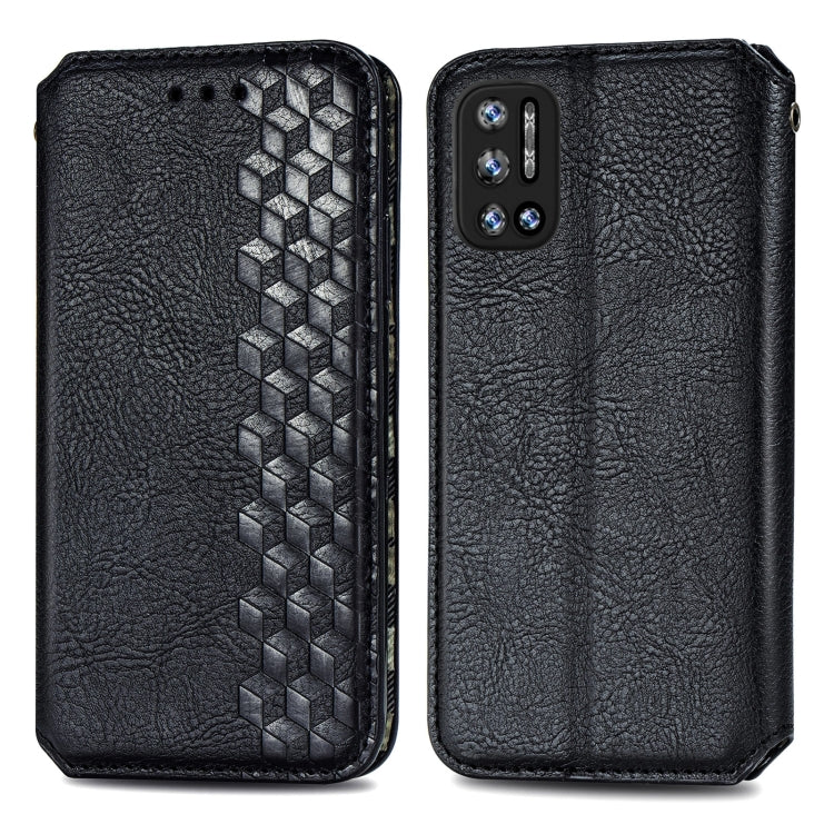 Cubic Grid Pressed Horizontal Flip Magnetic Leather Case with Holder & Card Slots & Wallet, For Doogee N40 Pro, For Infinix Zero 8, For OPPO Realme C21Y, For Vodafone Smart E11, For Wiko Power U30