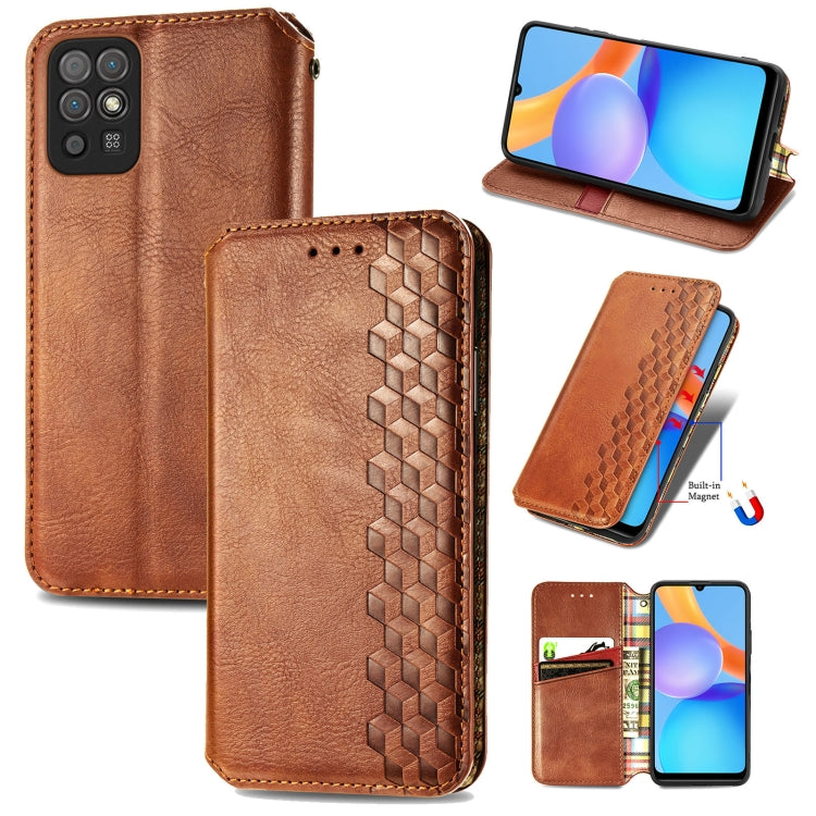 Cubic Grid Pressed Horizontal Flip Magnetic Leather Case with Holder & Card Slots & Wallet, For Xiaomi Mi 11T / Mi 11T Pro, For Google Pixel 6, For Honor Play 5T Youth