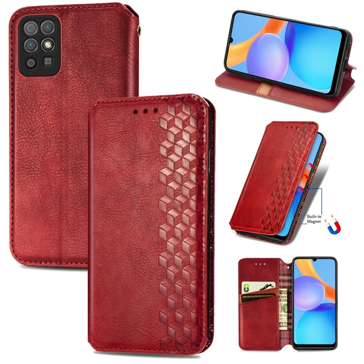 Cubic Grid Pressed Horizontal Flip Magnetic Leather Case with Holder & Card Slots & Wallet, For Xiaomi Mi 11T / Mi 11T Pro, For Google Pixel 6, For Honor Play 5T Youth