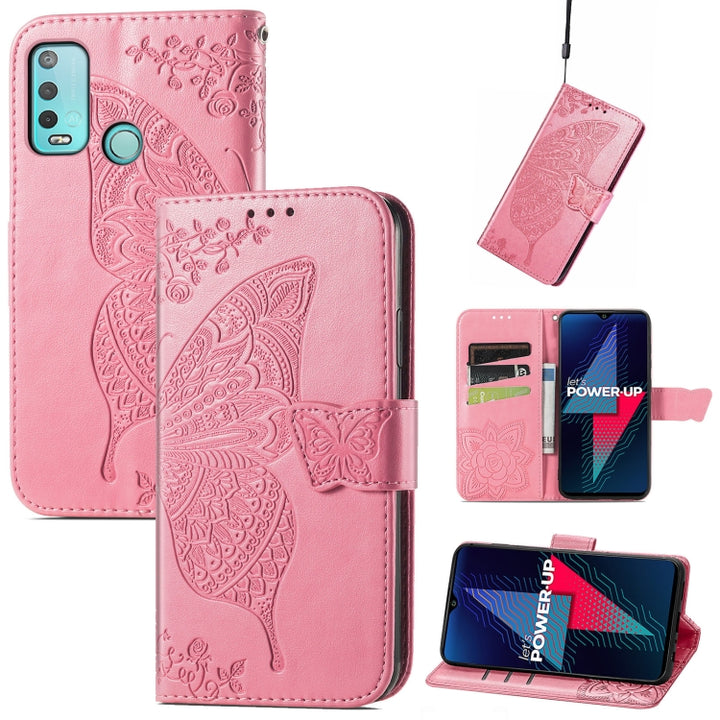 Butterfly Love Flowers Embossed Horizontal Flip Leather Case with Holder & Card Slots & Wallet & Lanyard, For Wiko Power U30, For Xiaomi Mi 11T / 11T Pro, For Honor Play 5T Youth, For Google Pixel 6