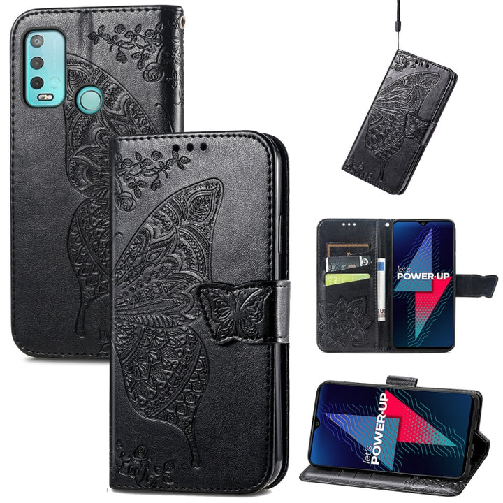 Butterfly Love Flowers Embossed Horizontal Flip Leather Case with Holder & Card Slots & Wallet & Lanyard, For Wiko Power U30, For Xiaomi Mi 11T / 11T Pro, For Honor Play 5T Youth, For Google Pixel 6