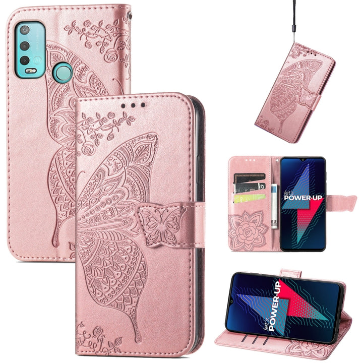 Butterfly Love Flowers Embossed Horizontal Flip Leather Case with Holder & Card Slots & Wallet & Lanyard, For Wiko Power U30, For Xiaomi Mi 11T / 11T Pro, For Honor Play 5T Youth, For Google Pixel 6