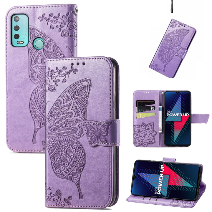 Butterfly Love Flowers Embossed Horizontal Flip Leather Case with Holder & Card Slots & Wallet & Lanyard, For Wiko Power U30, For Xiaomi Mi 11T / 11T Pro, For Honor Play 5T Youth, For Google Pixel 6