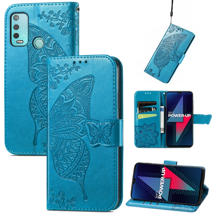 Butterfly Love Flowers Embossed Horizontal Flip Leather Case with Holder & Card Slots & Wallet & Lanyard, For Wiko Power U30, For Xiaomi Mi 11T / 11T Pro, For Honor Play 5T Youth, For Google Pixel 6