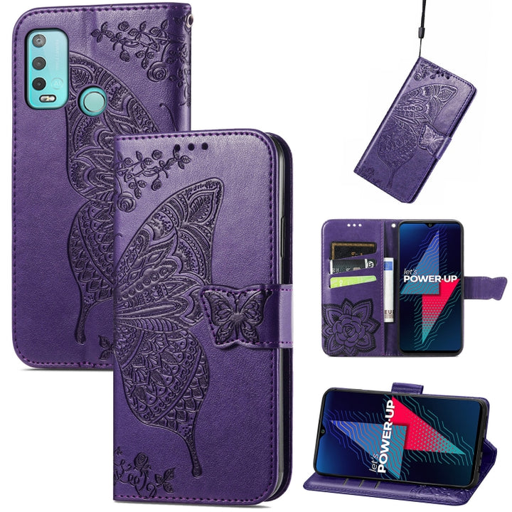 Butterfly Love Flowers Embossed Horizontal Flip Leather Case with Holder & Card Slots & Wallet & Lanyard, For Wiko Power U30, For Xiaomi Mi 11T / 11T Pro, For Honor Play 5T Youth, For Google Pixel 6