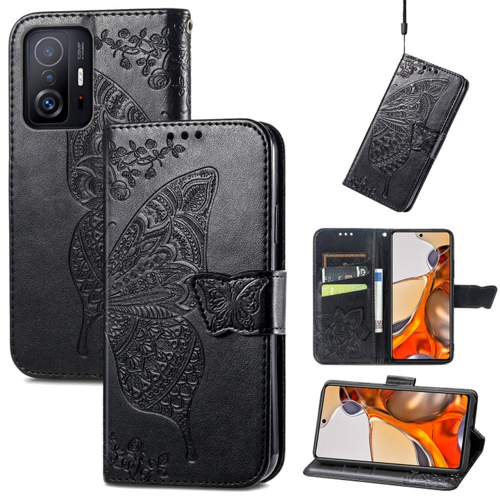 Butterfly Love Flowers Embossed Horizontal Flip Leather Case with Holder & Card Slots & Wallet & Lanyard, For Wiko Power U30, For Xiaomi Mi 11T / 11T Pro, For Honor Play 5T Youth, For Google Pixel 6