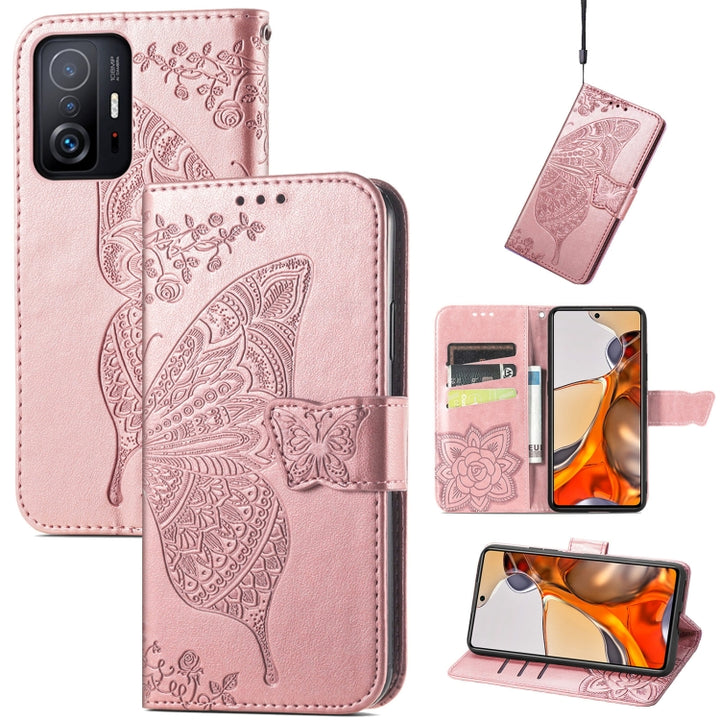 Butterfly Love Flowers Embossed Horizontal Flip Leather Case with Holder & Card Slots & Wallet & Lanyard, For Wiko Power U30, For Xiaomi Mi 11T / 11T Pro, For Honor Play 5T Youth, For Google Pixel 6