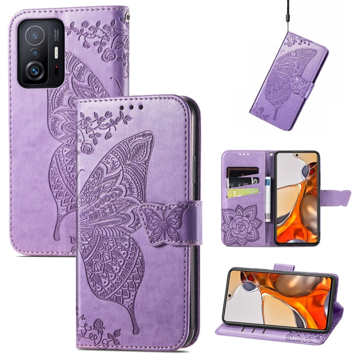 Butterfly Love Flowers Embossed Horizontal Flip Leather Case with Holder & Card Slots & Wallet & Lanyard, For Wiko Power U30, For Xiaomi Mi 11T / 11T Pro, For Honor Play 5T Youth, For Google Pixel 6