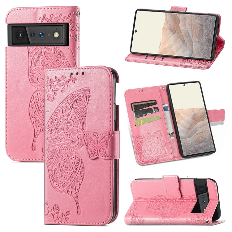 Butterfly Love Flowers Embossed Horizontal Flip Leather Case with Holder & Card Slots & Wallet & Lanyard, For Wiko Power U30, For Xiaomi Mi 11T / 11T Pro, For Honor Play 5T Youth, For Google Pixel 6