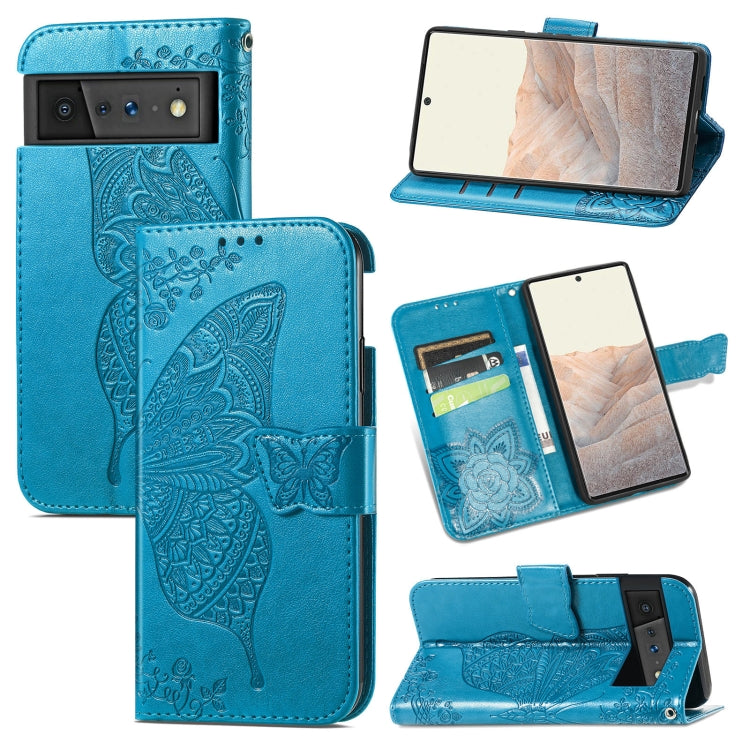 Butterfly Love Flowers Embossed Horizontal Flip Leather Case with Holder & Card Slots & Wallet & Lanyard, For Wiko Power U30, For Xiaomi Mi 11T / 11T Pro, For Honor Play 5T Youth, For Google Pixel 6