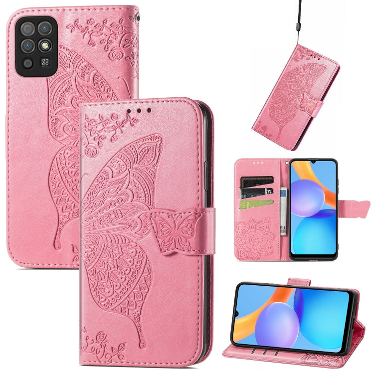 Butterfly Love Flowers Embossed Horizontal Flip Leather Case with Holder & Card Slots & Wallet & Lanyard, For Wiko Power U30, For Xiaomi Mi 11T / 11T Pro, For Honor Play 5T Youth, For Google Pixel 6