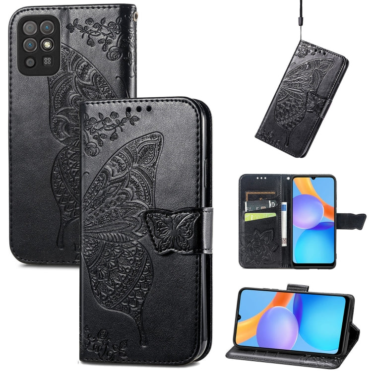 Butterfly Love Flowers Embossed Horizontal Flip Leather Case with Holder & Card Slots & Wallet & Lanyard, For Wiko Power U30, For Xiaomi Mi 11T / 11T Pro, For Honor Play 5T Youth, For Google Pixel 6