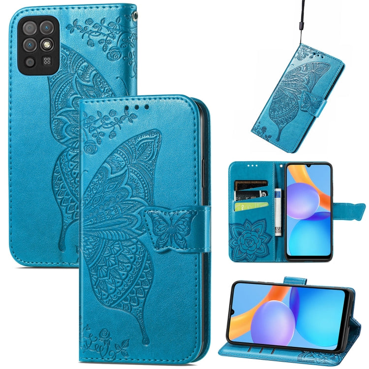 Butterfly Love Flowers Embossed Horizontal Flip Leather Case with Holder & Card Slots & Wallet & Lanyard, For Wiko Power U30, For Xiaomi Mi 11T / 11T Pro, For Honor Play 5T Youth, For Google Pixel 6