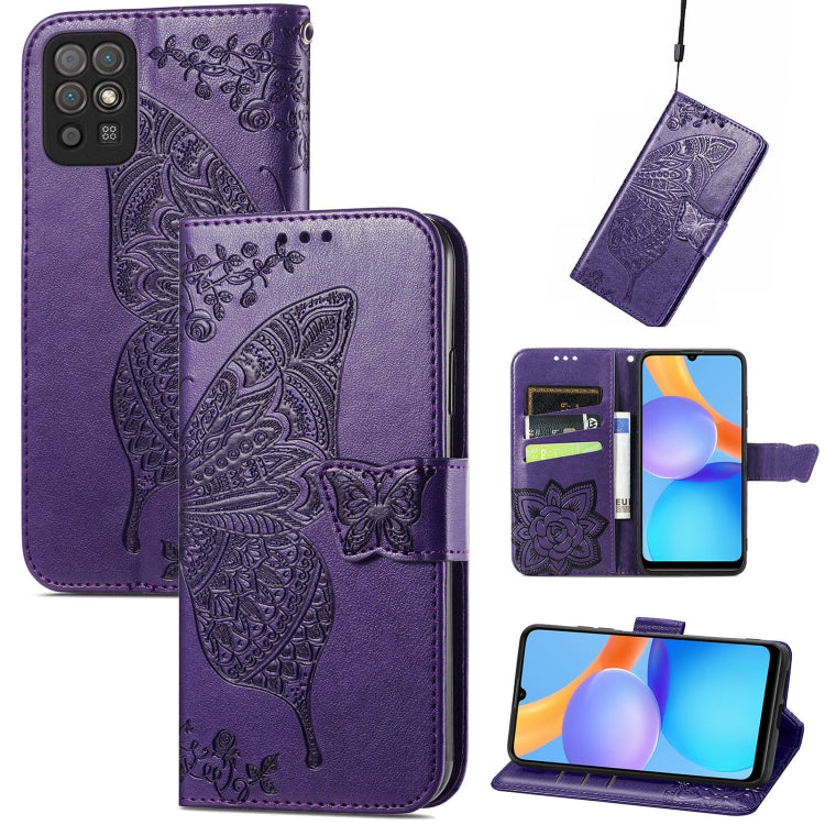 Butterfly Love Flowers Embossed Horizontal Flip Leather Case with Holder & Card Slots & Wallet & Lanyard, For Wiko Power U30, For Xiaomi Mi 11T / 11T Pro, For Honor Play 5T Youth, For Google Pixel 6