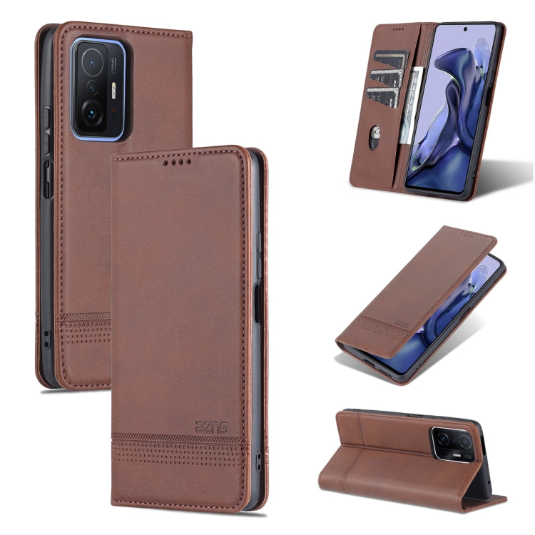 AZNS Magnetic Calf Texture Horizontal Flip Phone Leather Case, For Google Pixel 6, For Google Pixel 6 Pro, For Xiaomi Mi 11T / 11T Pro