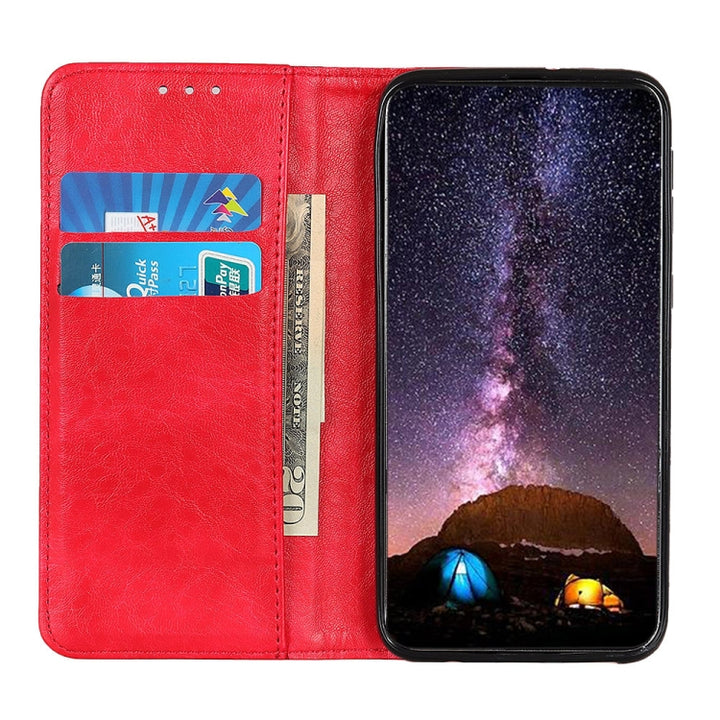 Magnetic Crazy Horse Texture Horizontal Flip Leather Phone Case with Holder & Card Slots & Wallet, For Sony Xperia Pro-I