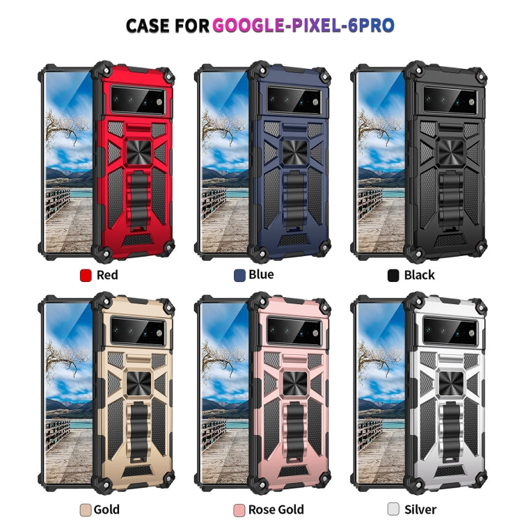 Armor Shockproof TPU + PC Magnetic Phone Case with Holder, For Google Pixel 6 Pro, For Motorola G Pure