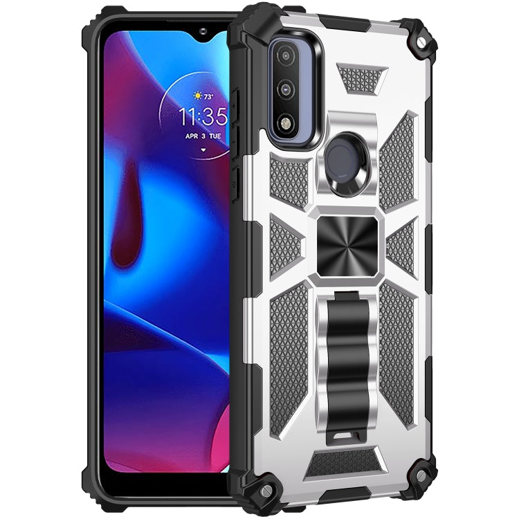 Armor Shockproof TPU + PC Magnetic Phone Case with Holder, For Google Pixel 6 Pro, For Motorola G Pure