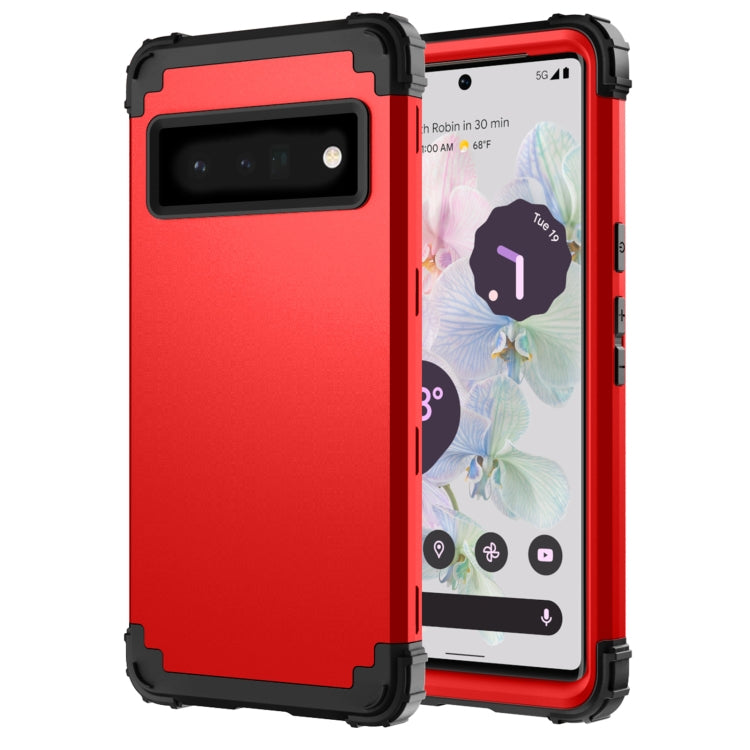 3 in 1 Shockproof PC + Silicone Protective Phone Case, For Motorola G Pure, For Google Pixel 6 Pro, For Google Pixel 6